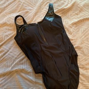 Size Large Black One-Piece Swimsuit